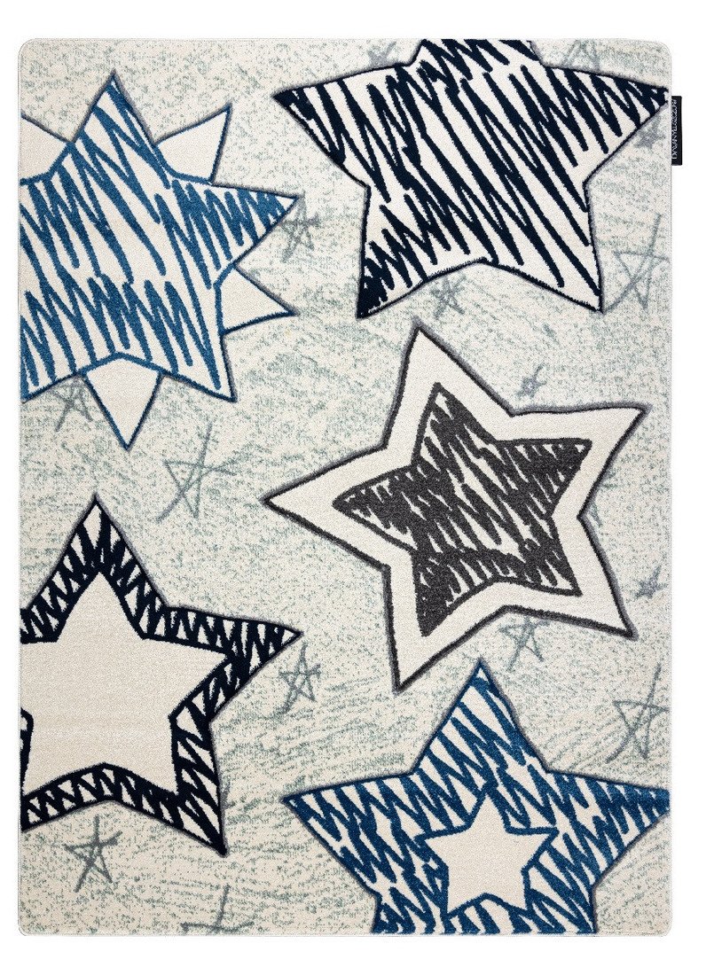 Dywany Łuszczów Dětský kusový koberec Petit Stars blue - 120x170 cm Vícebarevná