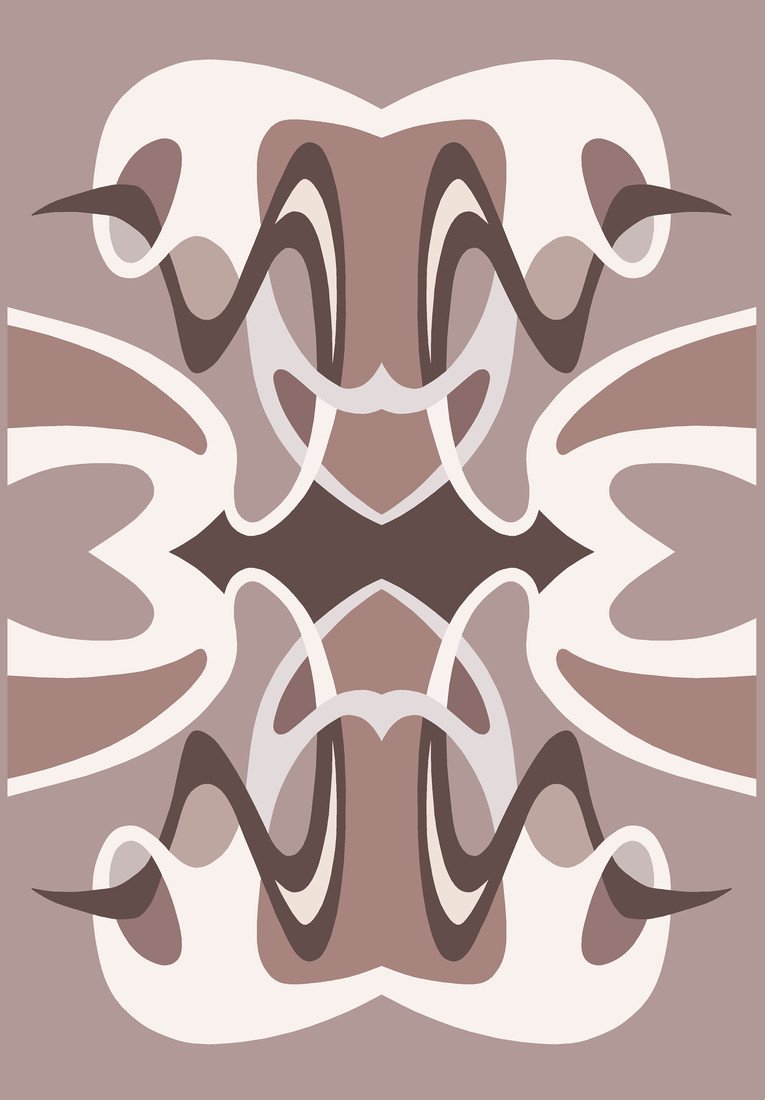 GDmats koberce Designový kusový koberec Art Nouv od Jindřicha Lípy - 120x170 cm Béžová