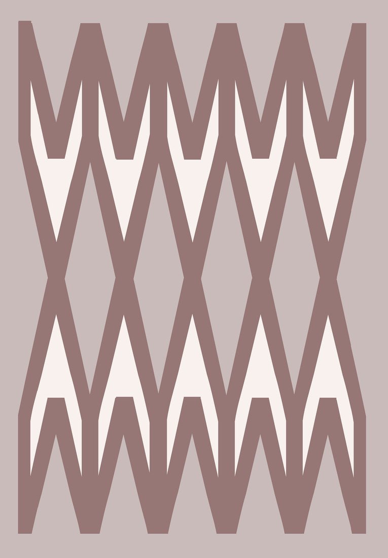GDmats koberce Designový kusový koberec Saw od Jindřicha Lípy - 120x170 cm Béžová