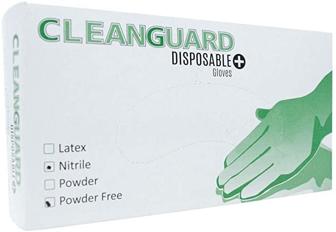 Rukavice nitrilové Cleanguard, 100 ks, bílá, nepudrované, vel. XS Rozměr: XS