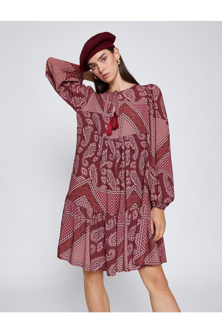 Koton Dress - Burgundy - Basic