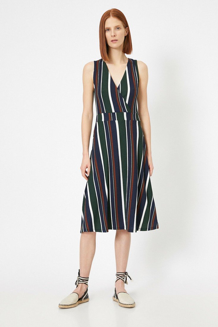 Koton Dress - Green - Wrapover