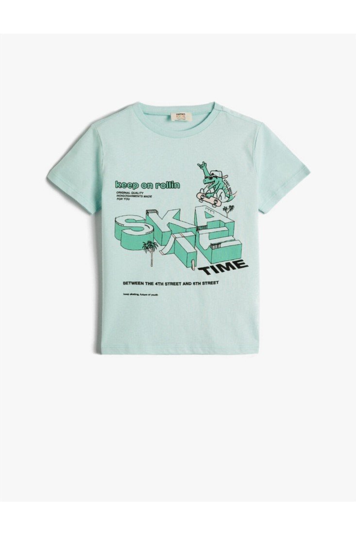 Koton T-Shirt - Green - Regular fit