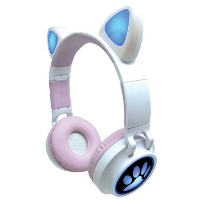 LEXIBOOK Sluchátka Cat Ears 2v1 Bluetooth® a kabelová sluchátka