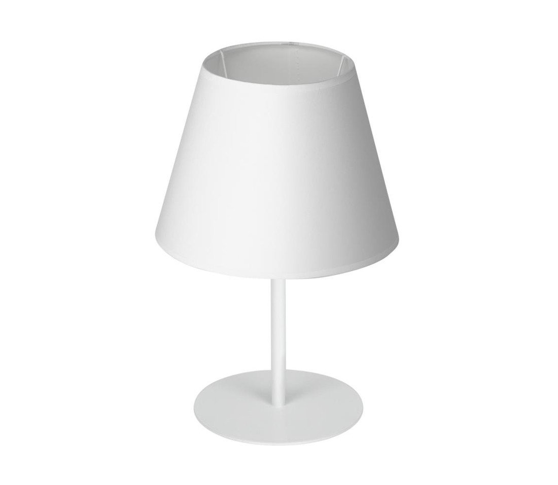Stolní lampa ARDEN 1xE27/60W/230V pr. 20 cm bílá