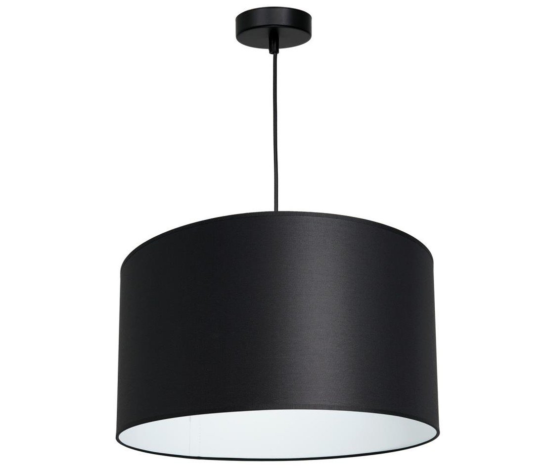 Lustr na lanku ARDEN 1xE27/60W/230V pr. 40 cm černá/bílá