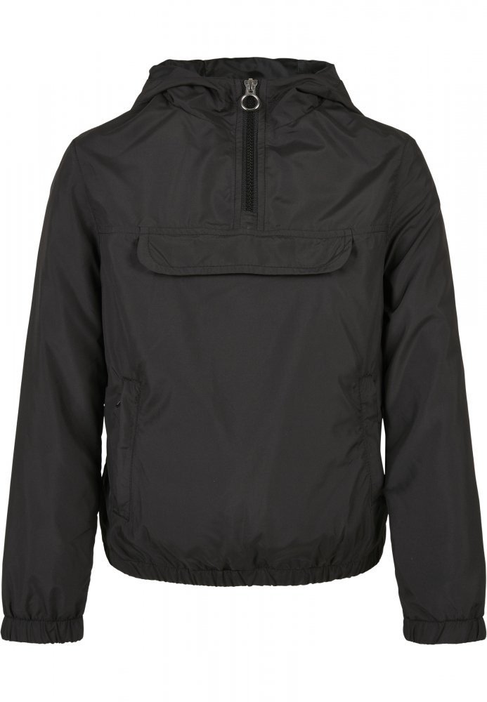 Bunda Urban Classics Girls Basic Pullover Jacket - black 158/164