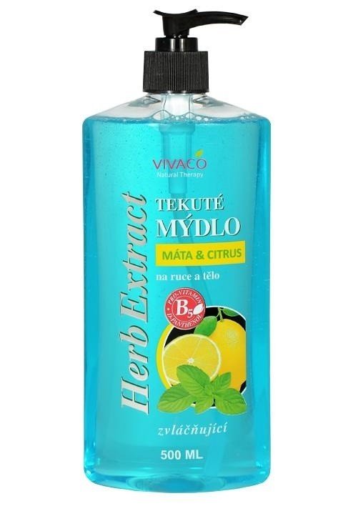 Vivaco Herb extrakt Tekuté mýdlo máta a citrus HERB EXTRACT 500 ml