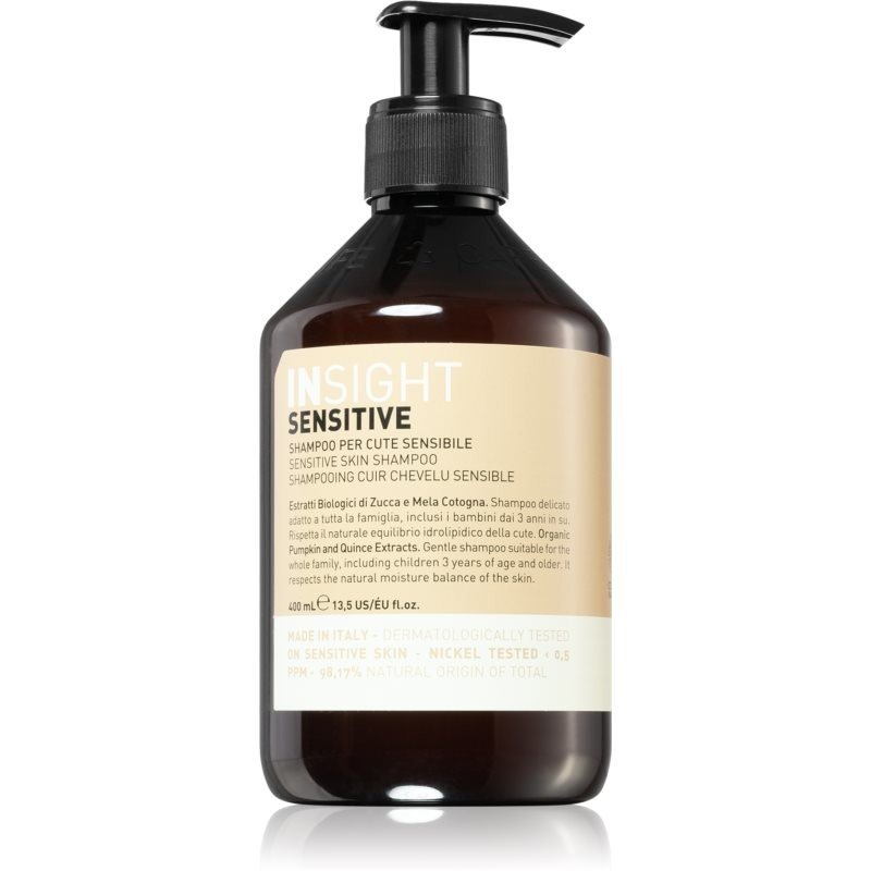 INSIGHT Sensitive šampon pro citlivou a podrážděnou pokožku hlavy na vlasy 400 ml