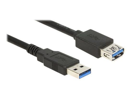 Delock Prodlužovací kabel USB 3.0 Typ-A samec > USB 3.0 Typ-A samice 1,5 m černý