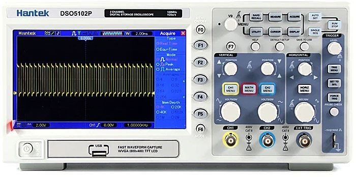 Osciloskop 2x100MHz HANTEK DSO5102P