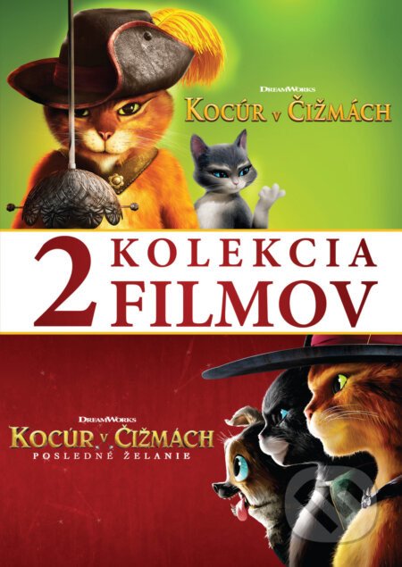 Kocúr v čižmách kolekcia 1.+2. (SK) DVD