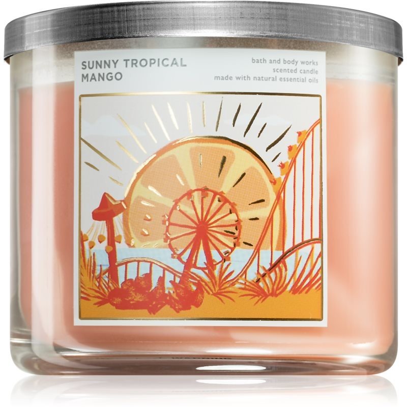 Bath & Body Works Sunny Tropical Mango vonná svíčka 411 g