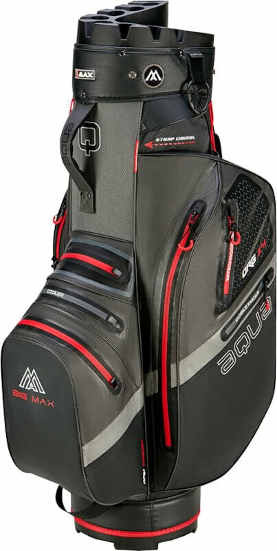 Big Max Aqua Silencio 4 Organizer Charcoal/Black/Red Cart Bag