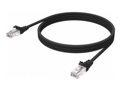 Vision - Síťový kabel - RJ-45 (M) do RJ-45 (M) - 3 m - UTP - CAT 6 - bootovaný, licna - černá