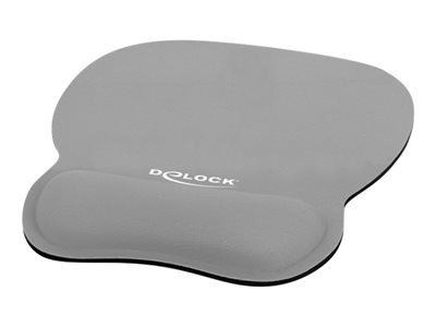 Delock Ergonomic - Podložka pro myš s polštářkem pro zápěstí - šedá