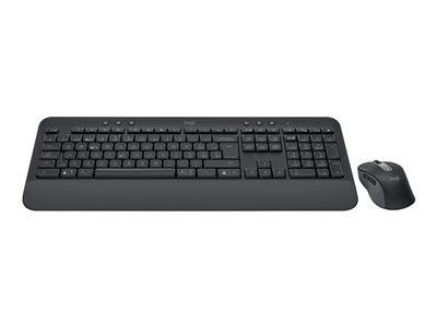 Logitech Signature MK650 Combo for Business - Klávesnice a sada myši - bezdrátový - 2.4 GHz, Bluetooth LE - QWERTY - US mezinárodní - grafit, 920-011004