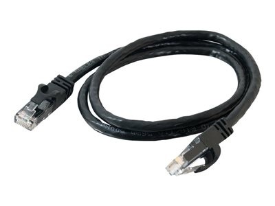 C2G Cat6 Booted Unshielded (UTP) Network Patch Cable - Patch kabel - RJ-45 (M) do RJ-45 (M) - 2 m - UTP - CAT 6 - lisovaný, provedení bez hrbolků, licna - černá