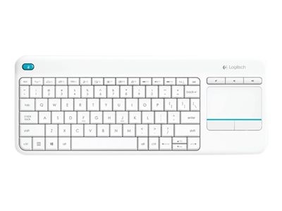 Logitech Wireless Touch Keyboard K400 Plus - Klávesnice - bezdrátový - 2.4 GHz - anglická, 920-007144