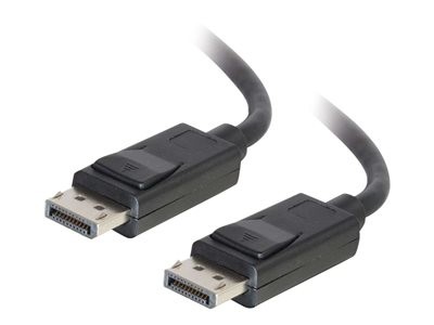 C2G 3ft 8K DisplayPort Cable with Latches - M/M - Kabel DisplayPort - DisplayPort (M) do DisplayPort (M) - 91.4 cm - opatřený západkou - černá