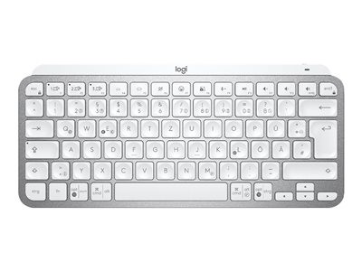 Logitech MX Keys Mini - Klávesnice - podsvícená - Bluetooth - AZERTY - francouzská - bledě šedá, 920-010483