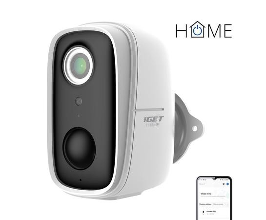 iGET HOME Camera CS9 Battery - bateriová IP FullHD kamera, bílá,