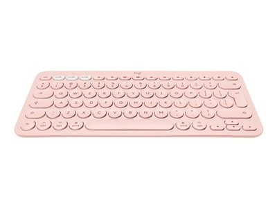 Logitech K380 Multi-Device Bluetooth Keyboard - Klávesnice - bezdrátový - Bluetooth 3.0 - QWERTY - španělská - ružová, 920-010400