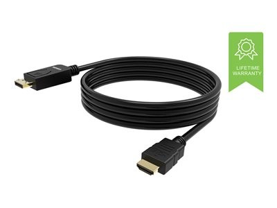 VISION - Kabel adaptéru - DisplayPort s piny (male) do HDMI s piny (male) - 2 m - černá - podporuje 4K