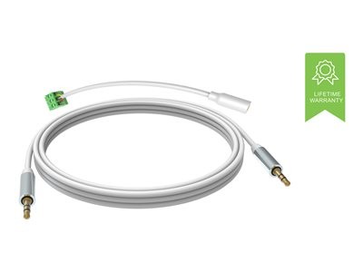VISION Techconnect - Audio kabel - mini jack s piny (male) do mini jack s piny (male) - 5 m - dvojnásobně stíněný - bílá