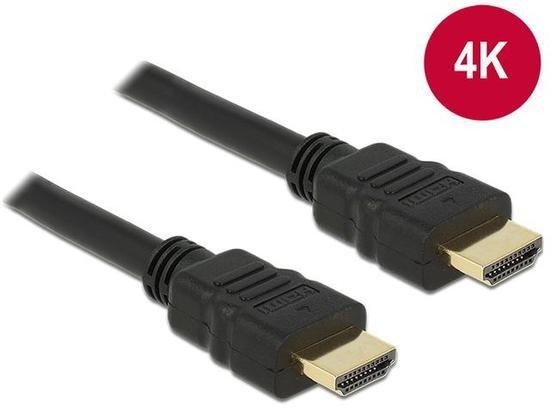 DELOCK 84751 Delock Cable High Speed HDMI with Ethernet - HDMI A male > HDMI A male 4K 0.5m