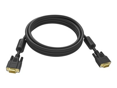 Vision Professional - Kabel VGA - HD-15 (VGA) (M) do HD-15 (VGA) (M) - 10 m - křídlové šrouby - černá