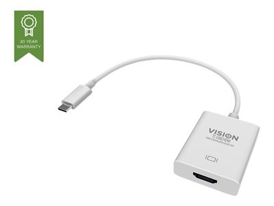 Vision TC-USBCHDMI - Externí video adaptér - USB-C 3.1 - HDMI - bílá - maloobchod