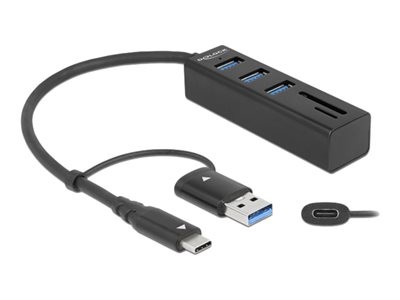 Delock - Rozbočovač - 3 x USB 3.2 Gen 1 + 1 x USB-C 3.2 Gen 1 - desktop