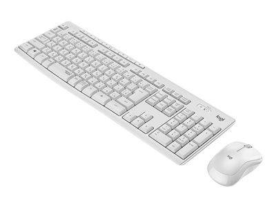 Logitech MK295 Silent - Klávesnice a sada myši - bezdrátový - 2.4 GHz - maďarská - krémová, 920-009873