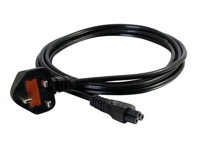 C2G Laptop Power Cord - Elektrický kabel - IEC 60320 C5 do BS 1363 (M) - AC 250 V - 2 m - lisovaný - černá - Velká Británie