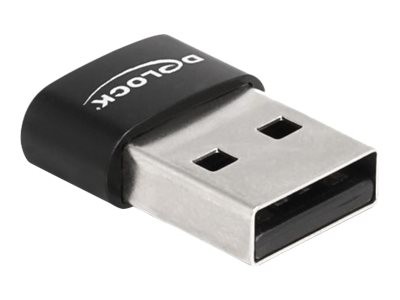 Delock - USB adaptér - USB (M) do USB-C (F) - USB 2.0 - 3 V - 5 A - černá