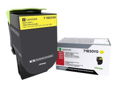 Lexmark X317 - žlutá - originální - kazeta s barvivem LCCP, LRP - pro Lexmark CS317dn, CX317dn, 71B0040