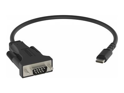 Vision Professional - Sériový adaptér - 24 pin USB-C (M) do DB-9 (M) - černá