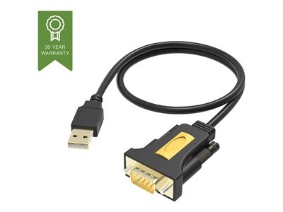 Vision USB to Serial Adaptor - Sériový adaptér - USB - RS-232 - černá