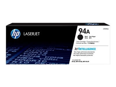 HP 94A - Černá - originální - LaserJet - kazeta s barvivem (CF294A) - pro LaserJet Pro M118dw, MFP M148dw, MFP M148fdw, CF294A