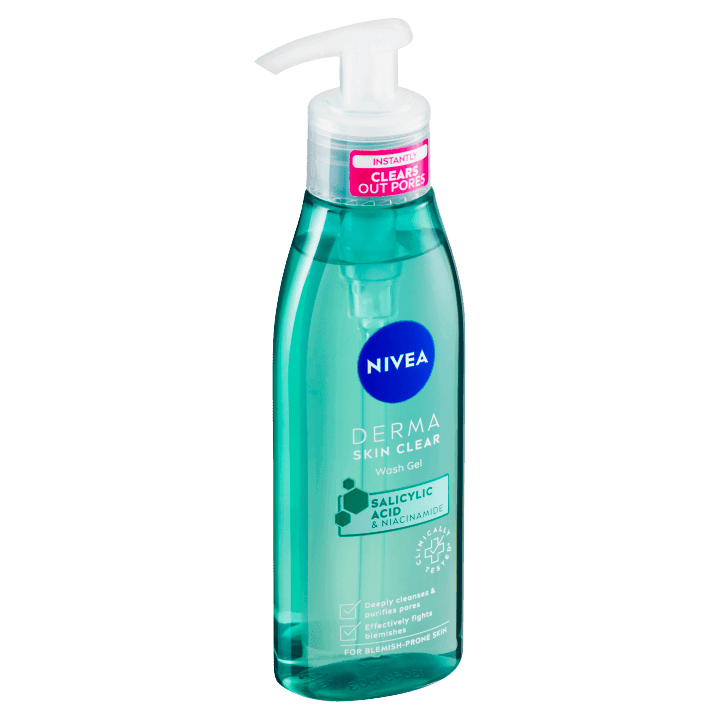 Nivea Derma Skin Clear Čisticí pleťový gel 150ml