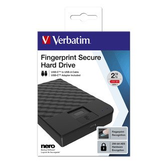 Verbatim externí pevný disk, Fingerprint Secure HDD, 2.5