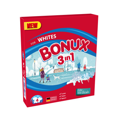 Bonux White Polar Ice Fresh prací prášek, 4 praní, 300 g