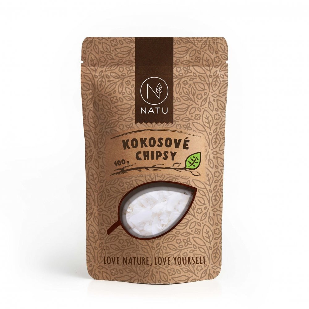 NATU Kokos chipsy 100 g