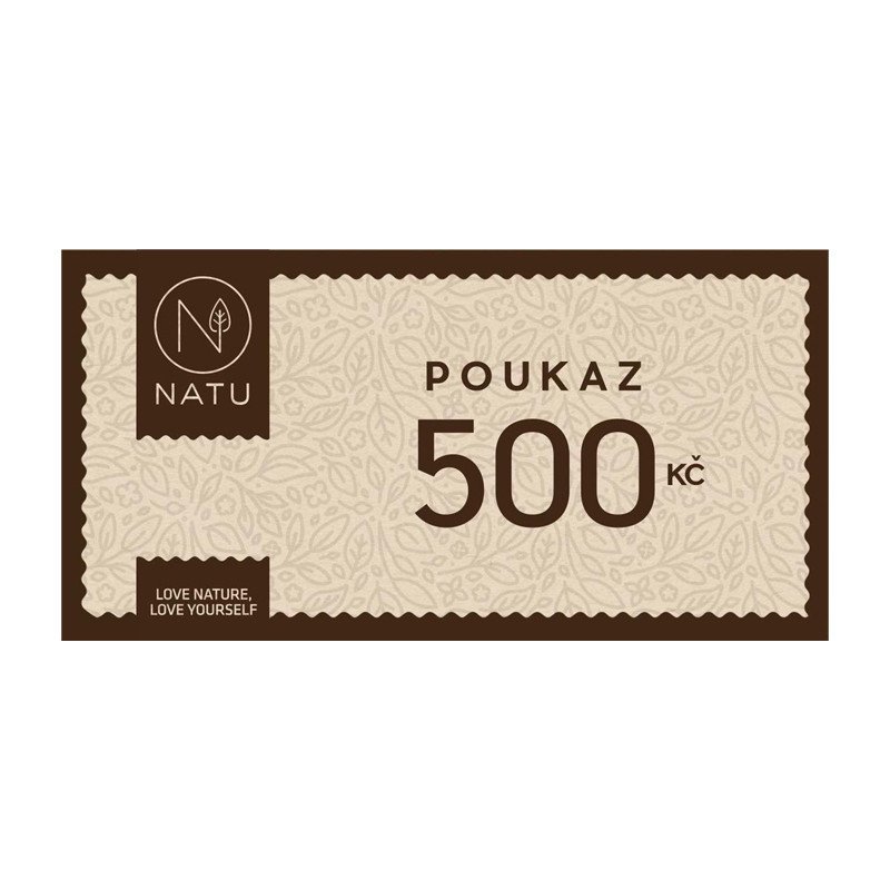 NATU Dárkový poukaz 500 Kč