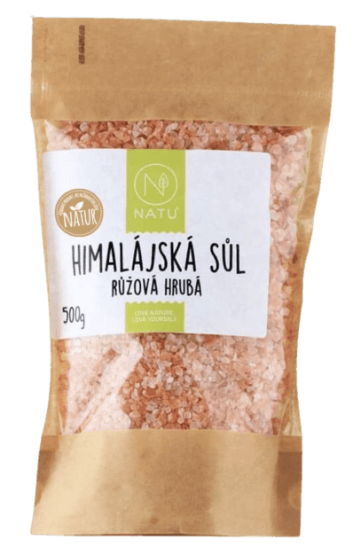 Natu Himalájská růžová sůl hrubá 500 g