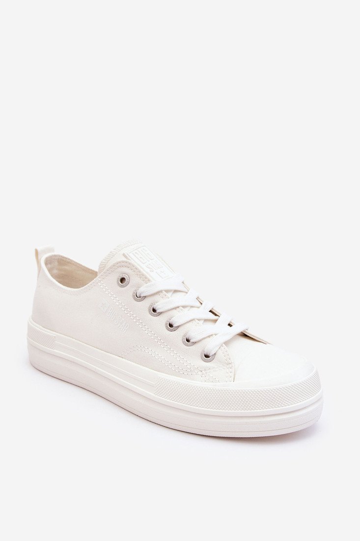 Nízké šněrovací tenisky Big Star LL274968 Bílé