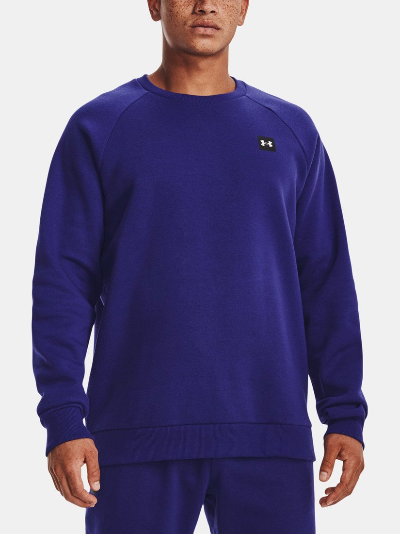 Under Armour Mikina UA Rival Fleece Crew-BLU - Pánské