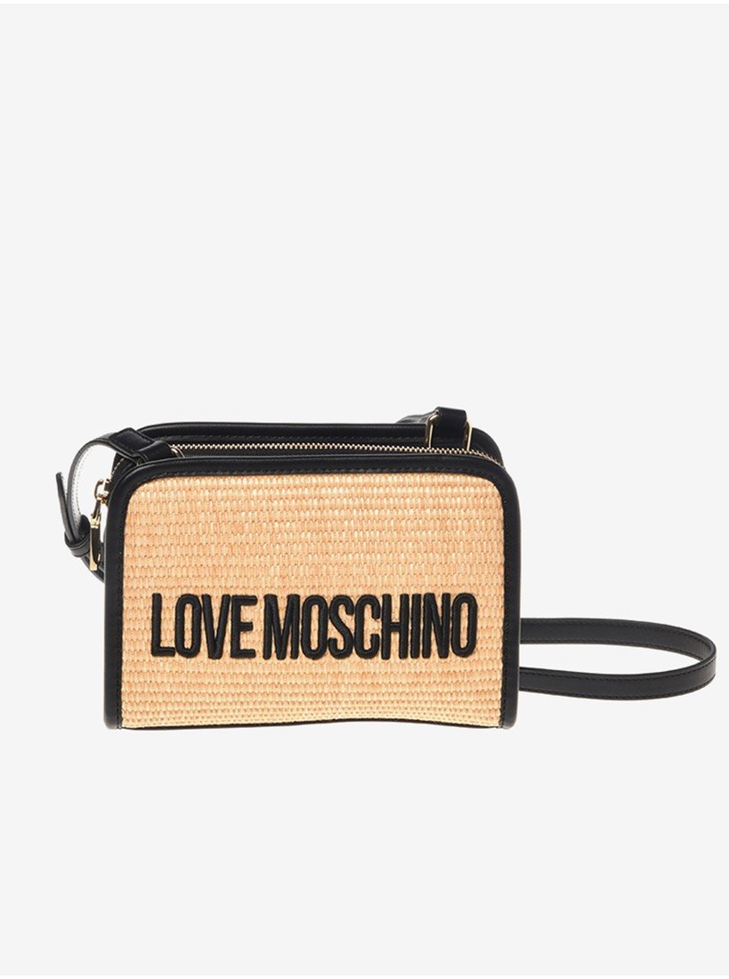 Světle hnědá dámská crossbody kabelka Love Moschino - Dámské