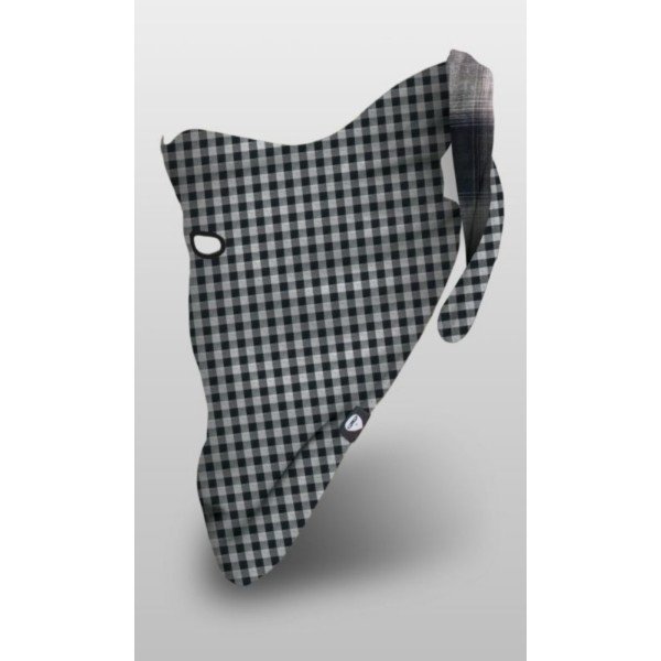 Šátek Airhole Reversable Plaid - černý, L/XL